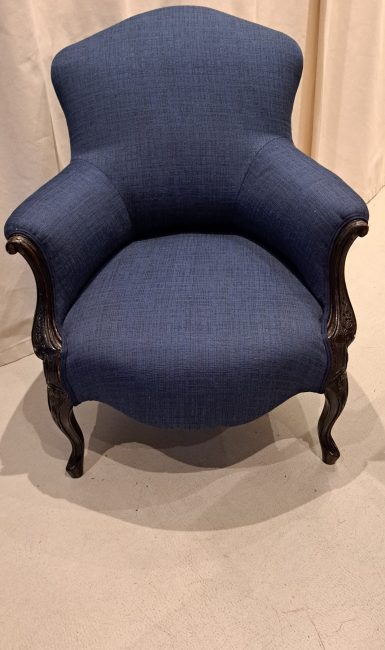 Fauteuil bleu FC face