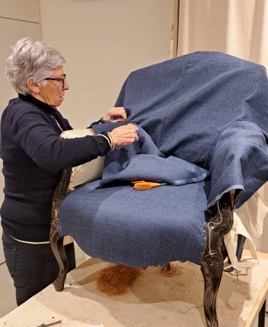 Fauteuil bleu FC